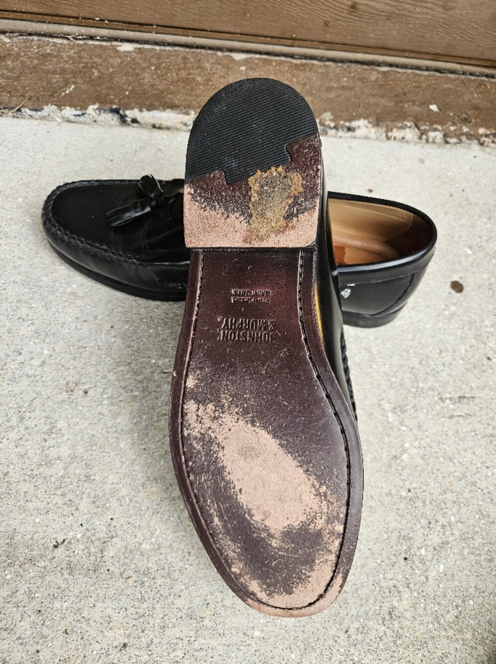 Johnston & Murphy NIB Hayes Tassel Loafers Black Leather Men's 10.5 M 15-1095 - Picture 8 of 9